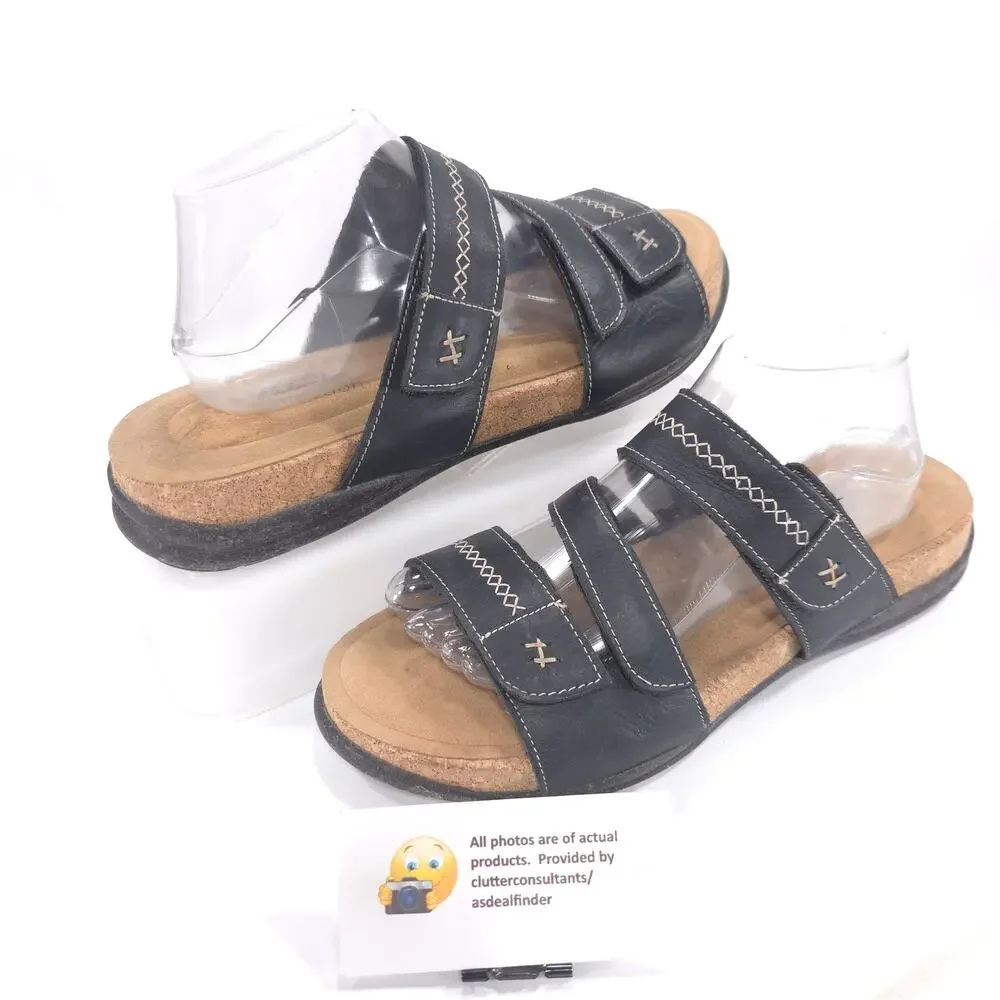 Clarks Collection Casual Slide Sandal Womens Size 12 28220 Black